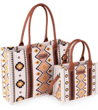 Wrangler Womens Aztec Boho Shoulder Tote Bag