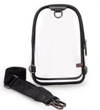 WG87-226 Wrangler Clear Sling Bag/Crossbody/Chest Bag - Black